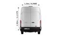 Extra Large Van and Man in Upper Walthamstow - Back View Dimension Thumbnail