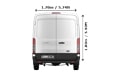 Large Van and Man in Heston - Back View Dimension Thumbnail