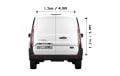 Small Van and Man in Bedfont - Back View Dimension Thumbnail
