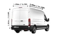 Large Van and Man in Cranford - Back View Dimension Thumbnail