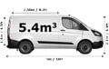 Medium Van and Man in Chelsfield - Side View Dimension Thumbnail